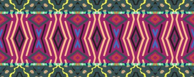 Kusursuz bir arka plan. Gökyüzü, Mor ve Beyaz Çizmeli Kömür. Aquarelle Endonezya Dekorasyon Tarzı. Gökkuşağı Halı Dekor Grunge dokusu. Renkli Geleneksel Görevler.