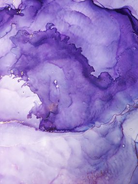 Alcohol Ink Texture. Aquamarine Streaks Gouache Print. Tidal bore Puddle. Ink Splatter. Sky color, White and Gold Drops. Water Alcohol Ink Spots. Ink Wash Pastel.