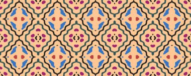 Ikat Seamless Strip picture. Sky, Pink and White Strips with Gray. Wash Drawing Japanese Endless Fabric. Modern Diverse Decor Effect. Colorful Colorful ikat.