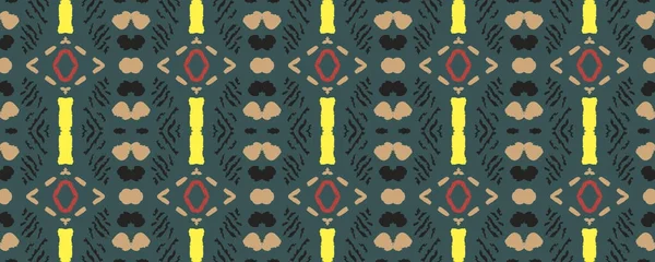 Ikat Seamless Wallpaper Небо Рожеві Білі Тони Чорним Aquarelle Japanese — стокове фото