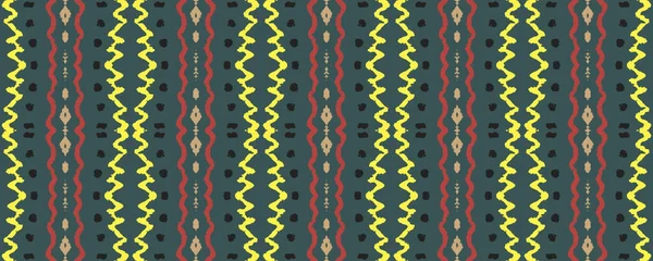 Ikat Seamless Background Синій Червоний Білий Кольори Греєм Wash Drawing — стокове фото