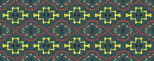 Ikat Seamless Pattern Macchie Blu Rosa Marrone Con Nero Lavare — Foto Stock