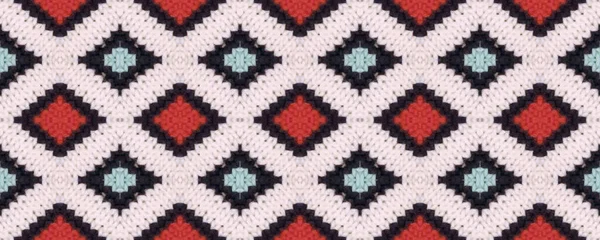 Seamless Volume Woolen Pattern. Slavic National Textile. Gnome Style Winter Style. Rustic Scandinavian Knitted Pattern. White and Gray Blouse Texture.