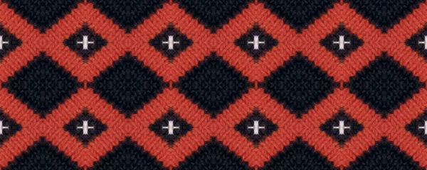 Seamless Volume Mittens Textile. Norwegian Soft Pattern. Gnome Style Ethnic Background. Comfortable Russian Knitted Pattern. Light Woolen Weaving.