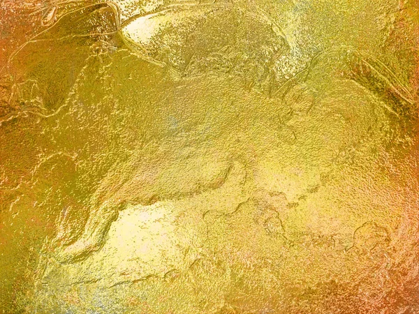 Golden Abstract Metallic Grunge Blots Gold Ink Wallpaper Smoke Spray — Foto Stock