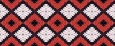 Seamless Volume Bandage Background. European Shabby Style. Snow Maiden Style Traditional Picture. Cozy Scandinavian Knitted Pattern. Light Cozy Weaving.