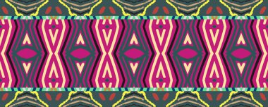 Ikat Seamless Wallpaper. Sky, Purple and Brown Lines with Charcoal. Aquarelle Shibori Grunge Texture. Hand Drawn Diverse Decor Threadbare textile. Colorful Bohemian ikat.