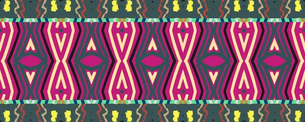 Ikat Seamless Pattern. Sky, Pink and Brown elements with Black. Aquarelle Japanese Grunge Texture. Colorful Carpet Decor Design. Colorful Tribal ikat.