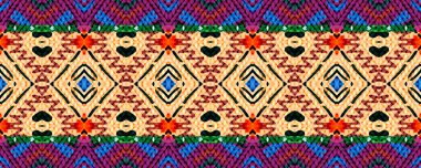 Ikat Seamless Background. Blue, Purple and White Dots with Gray. Aquarelle African Motley Print. Dirty Art Shawl Decor Decor. Colorful Boho ikat.