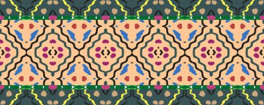 Ikat Seamless Wallpaper. Indigo, Purple and Brown color with Black. Wash Drawing Indian Motley Print. Boho Shawl Decor Decor. Colorful Modern ikat.