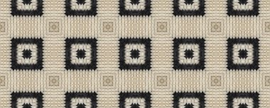 Seamless Ethnic Pattern. Wicker Embroidery Sand Print. Armenian Ethnic Embroidery. Vintage Rhombus Yarn. Wicker Mayan Stitch. Rug macrame Rustic Style.