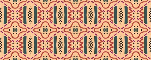 Ikat Seamless Pattern Marineblau Lila Und Weiß Verschwimmen Mit Kohle — Stockfoto