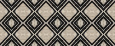 Kusursuz Etnik Düzen. Hasır Nakış Hafif Yazdırma. Kuzey Retro. Sanat Şeritleri Macrame. Hassas Rus Yünleri. Kilim makrome Dekorasyon Deseni.