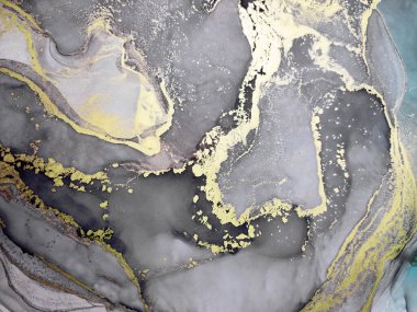 Black and Gold Alcohol Ink. Alcohol Ink Art. Golden paint. Golden Paint. Elegant Unearthly Ink. Land Watercolor blur. Gold Divorces on Black.