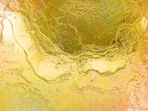 Golden Abstract Grunge Splatter Metallico Sputafuoco Gold Smoke Blots Glitter — Foto Stock