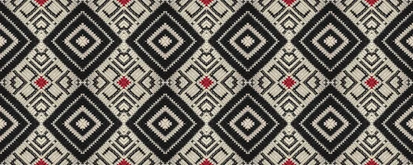 Seamless Ethnic Pattern Woven Tapestry Delicate Print Mexican Style Volume — Zdjęcie stockowe