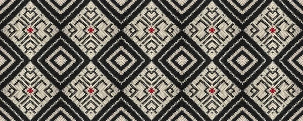Απρόσκοπτη Εθνοτική Κεντήματα Υφαντό Tapestry Beige Εκτύπωση Αζτέκικο Στυλ Εθνικά — Φωτογραφία Αρχείου