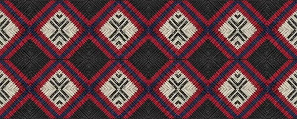 Seamless Ethnic Pattern Woven Tapestry Pale Print Georgian Pattern Colorful — Fotografia de Stock