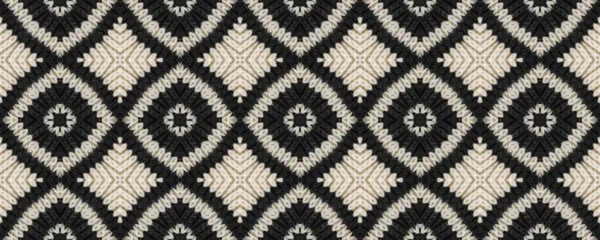 Seamless Ethnic Pattern Woven Tapestry Calm Print Mexican Decor Winter — Stock Fotó