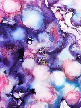 Colorful Texture. Rainbow Dirty. Azure Blot. Delicate Aquamarine. Motley Emerald Liquid. Gold Lines Ink Blur. Alcohol Ink Sea color Splatter. Alcohol Illustration.