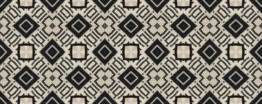 Seamless Ethnic Pattern. Wicker Embroidery Delicate Print. Turkmenian Retro. Retro Lines Thread. Wicker Russian Ikat. Rug macrame Rude Decor.