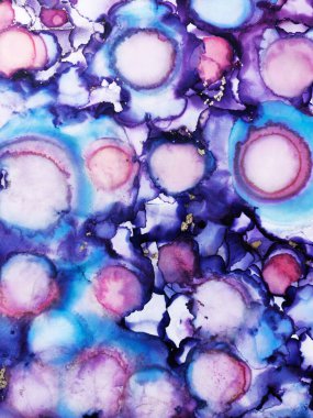 Clouds Macro. Rainbow Stains. Emerald blots. Delicate Bright. Motley Rose Spot. Gold Lines Pigment. Alcohol Ink Red Pigment. Alcohol Texture.