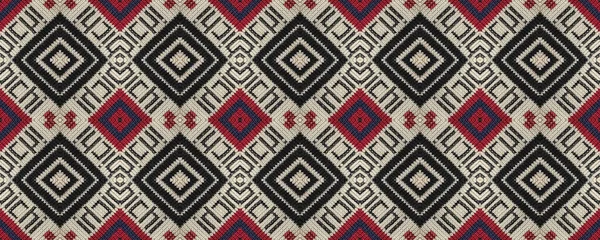 Seamless Ethnic Pattern Woven Tapestry Calm Print European Picture Bohemian — Stockfoto