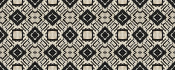Seamless Ethnic Pattern Wicker Embroidery Delicate Print Turkmenian Retro Retro — Zdjęcie stockowe