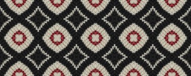 Kusursuz Etnik Süs. Örülmüş duvar halısı kahverengi baskı. Arabesk Dekoru. Etnik Rhombus Dikişi. Hasır İngiltere Wicker. Kilim makrome Sanat Biçimi.