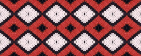 无缝卷冬季风格 欧洲旧式 粗纺针织面料 民间挪威针织图案 轻飘飘织造 — 图库照片