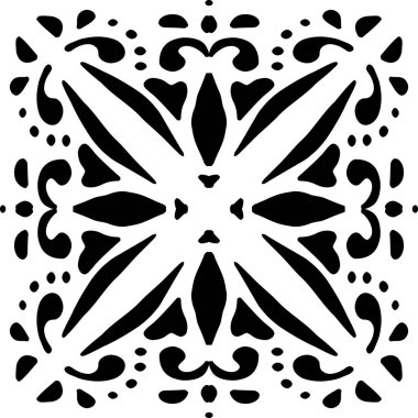 Stencil Sulu Yaşlı. Çiçekli Sihluette Orient. Örnekleme İşareti Seramik Arabesk. Arabesk Kalıbını Kaydır.