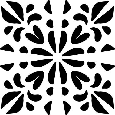 Stencil Bright Rustic. Japon Sihluette Jöleli. Aztek El Sanatları Kar Tanesi Arabesk. Filigran desenli Sihluette Deseni.