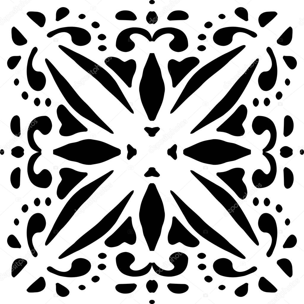 Stencil Juicy Old. Floral Sihluette Orient. Swatch Sign Ceramic Arabesque. Scroll Arabesque Stencil.