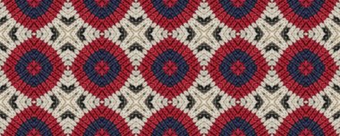 Kusursuz Etnik Süs. Örülmüş duvar halısı narin baskısı. Kültürel Sınır. Noel Rhombus Mat. Hassas Arabesk Örgü. Kilim makrome Boho Tekstil.