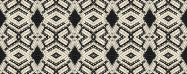 Bordado Étnico Sin Costuras Tapiz Tejido Impresión Neutral Textil Maya —  Fotos de Stock