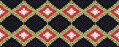 Kusursuz Cilt İpliği Tarzı. İngiliz Ulusal Düzeni. Kardan Kız Tarzı Eski Tekstil. Geometrik İskandinav Örgü Deseni. Beyaz ve Gri Duvar Kağıdı.