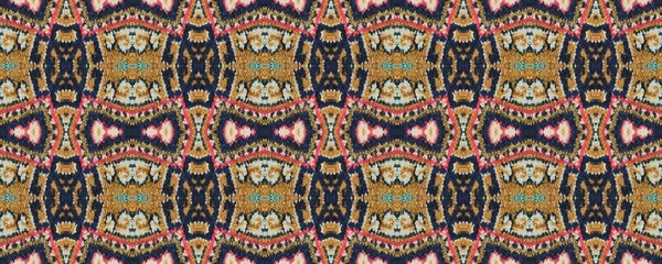 Ethnic Ikat Carpet Navy Blue Purple Brown Stains Wool Indonesian — Stockfoto