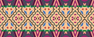 Kusursuz Strip filmi. Indigo, Rose ve Brown elementleri ile Black. Wash Drawing Aztec Dyed batik. Vintage Diverse Dekor Efekti. Renkli Gökkuşağı Görevi.