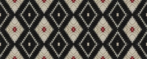 Nahtlose Ethnische Muster Weidenstickerei Hellbraun Print England Dekoration Unhöfliche Linien — Stockfoto