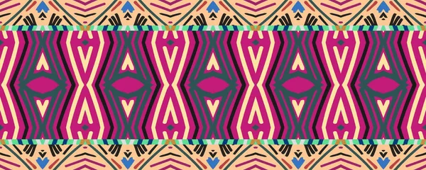 イカット シームレス パターン ブラックとインディゴ スカーレットとホワイトブラー 洗濯乾燥アジア民族刺繍 カラフルなスカーフの装飾効果 カラフルな民族イカット — ストック写真