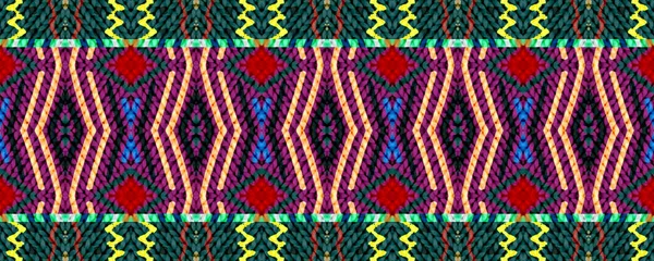 イカット シームレスでパッチワーク用 チャコールとブルー ピンク ブラウンの要素 水彩アジアの古いテクスチャ 民族の枕の装飾民族刺繍 カラフルな部族のイカット — ストック写真