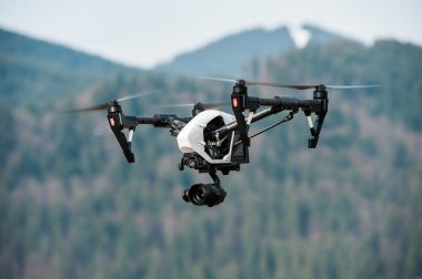 drone with high resolution digital camera clipart