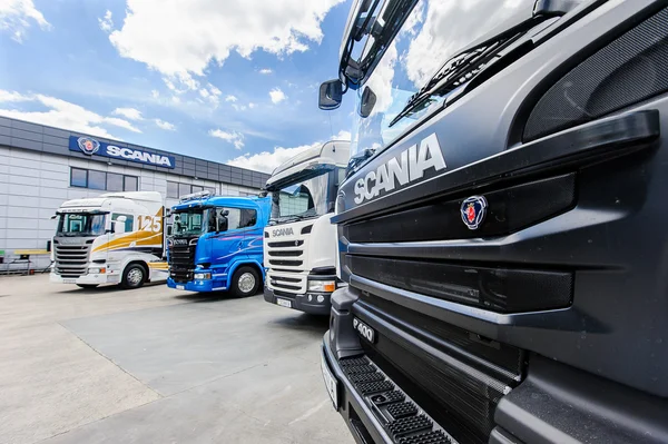 Nákladní auta Scania různé typy — Stock fotografie