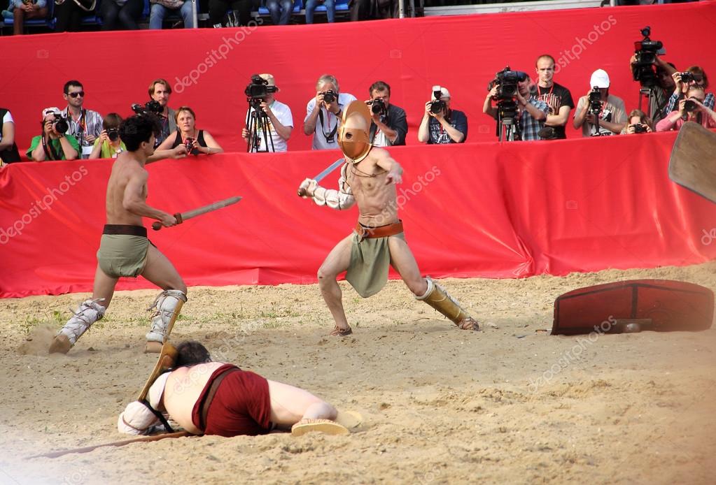 Gladiatorial combat Stock Editorial Photo © fotohegakor 74876361