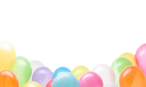 Group Colorful Balloons Lower Part Image — Stock Photo, Image