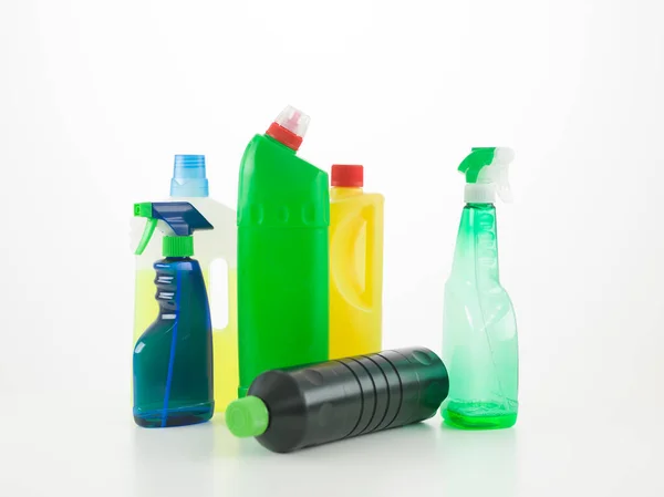 Cleaning Products White Background — Stock Photo, Image
