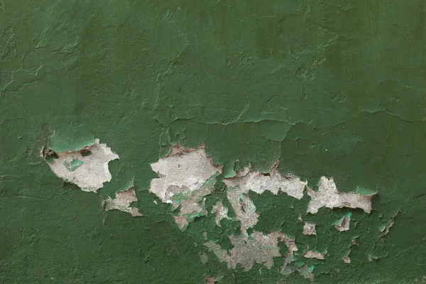 Old Wall Texture Green Exfoliated — Stock Photo, Image