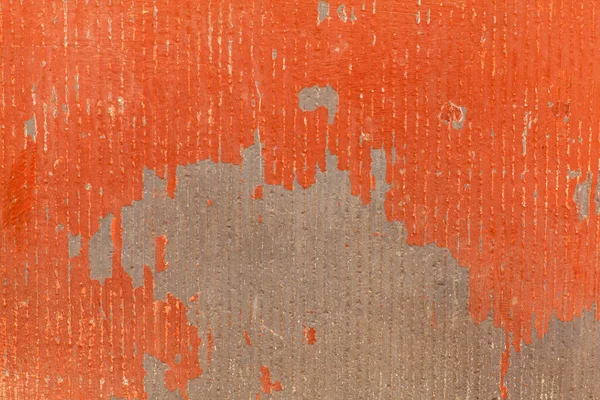 Orange Textured Wall Peeling Damaged Several Scratches — Stock Photo, Image