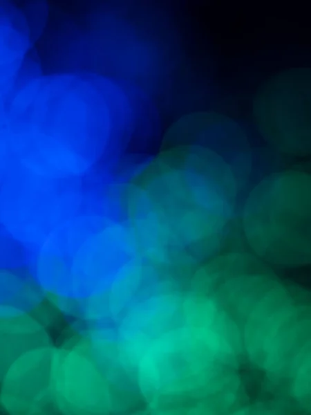 Tapete Mit Abstrakten Runden Förmigen Transparenten Grünen Und Blauen Lichtern — Stockfoto