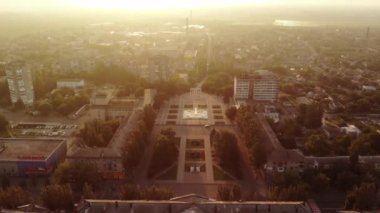 Ukrayna 'nın Melitopol taşra kentinin en üst görüntüsü